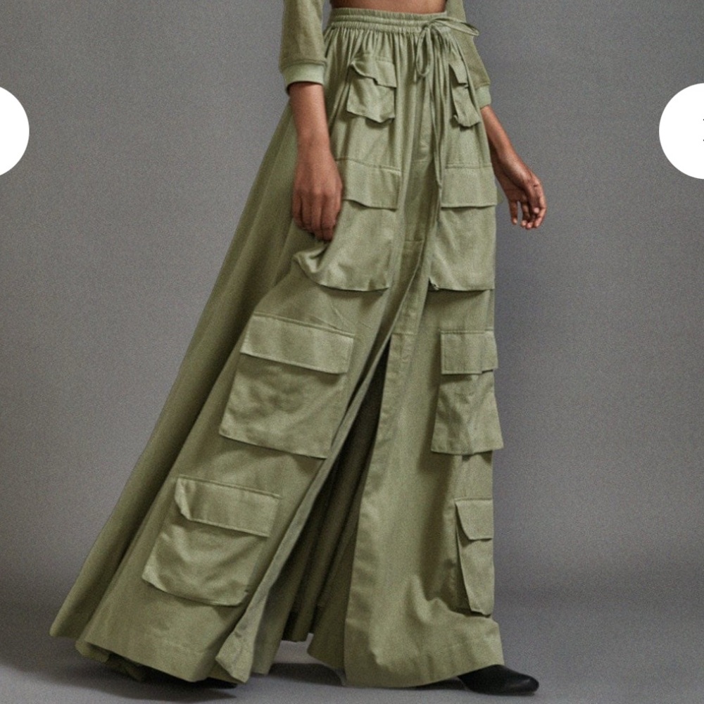 Black Maxi Skirt with Pockets XL - Picture 2 of 7